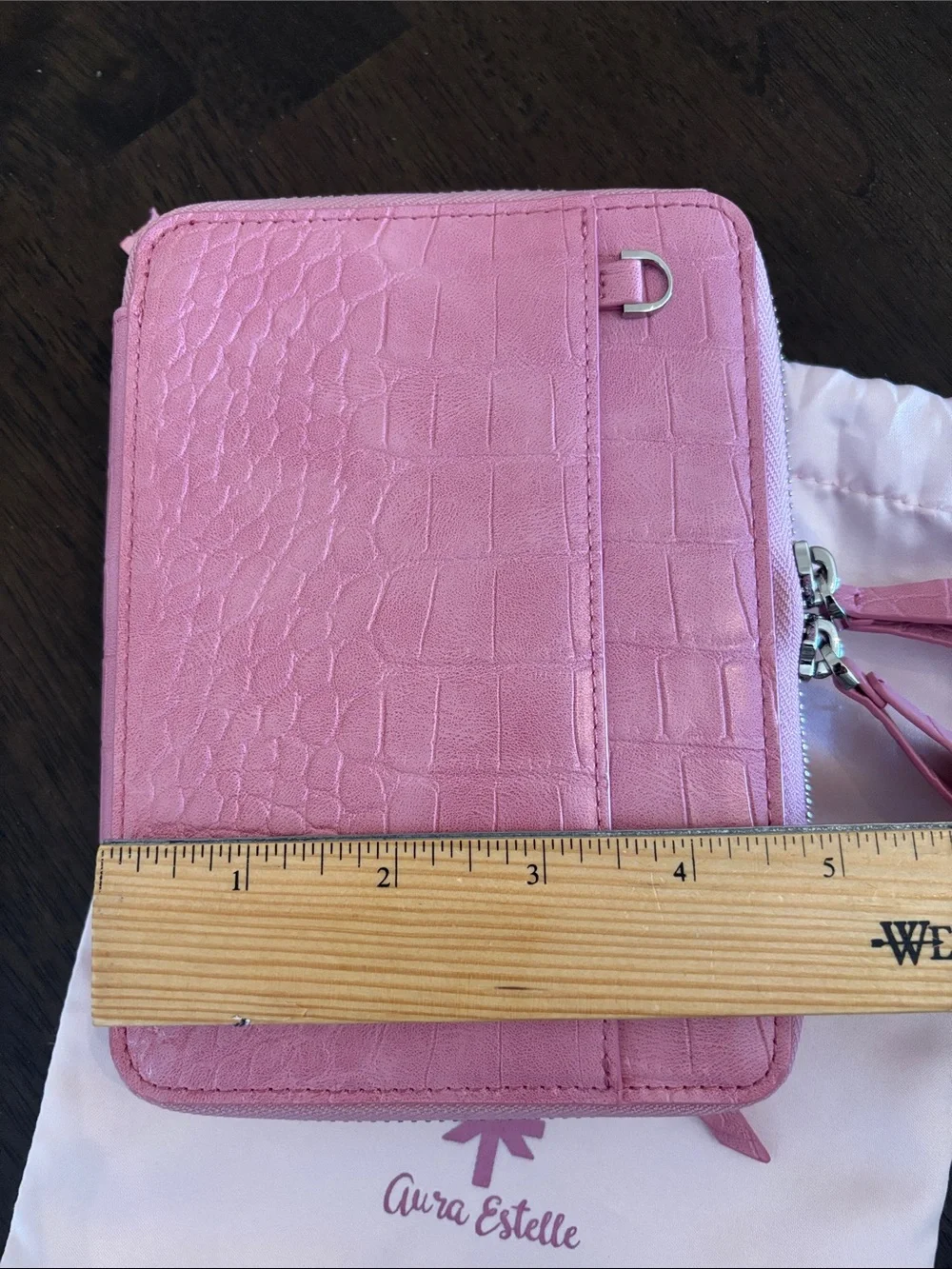 Aura Estelle A6 Planner Notebook Cover Pink Love at first sight Croc Emb